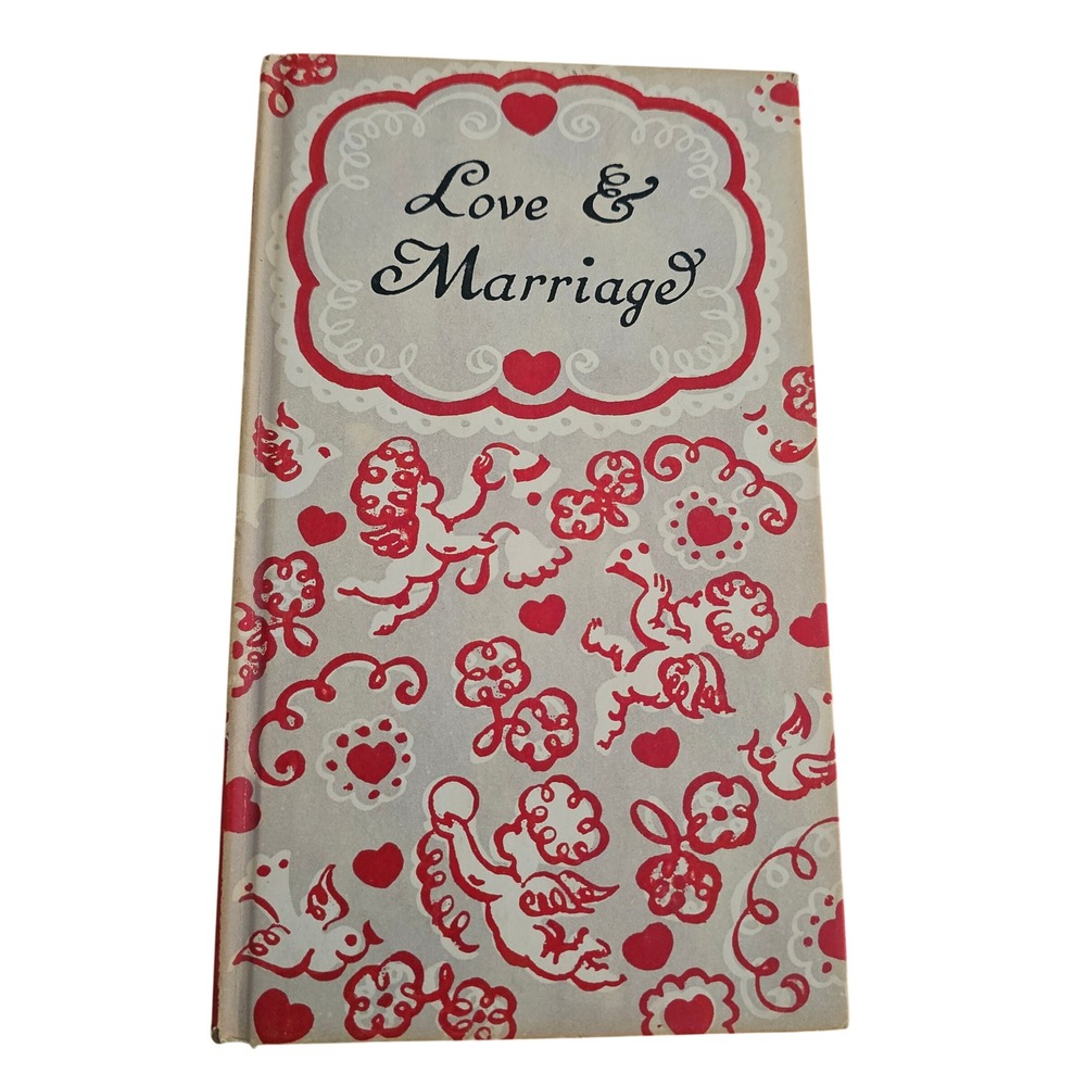 Vintage 1965 Love & Marriage Peter Pauper Press Hardcover Gift Book Cherubs